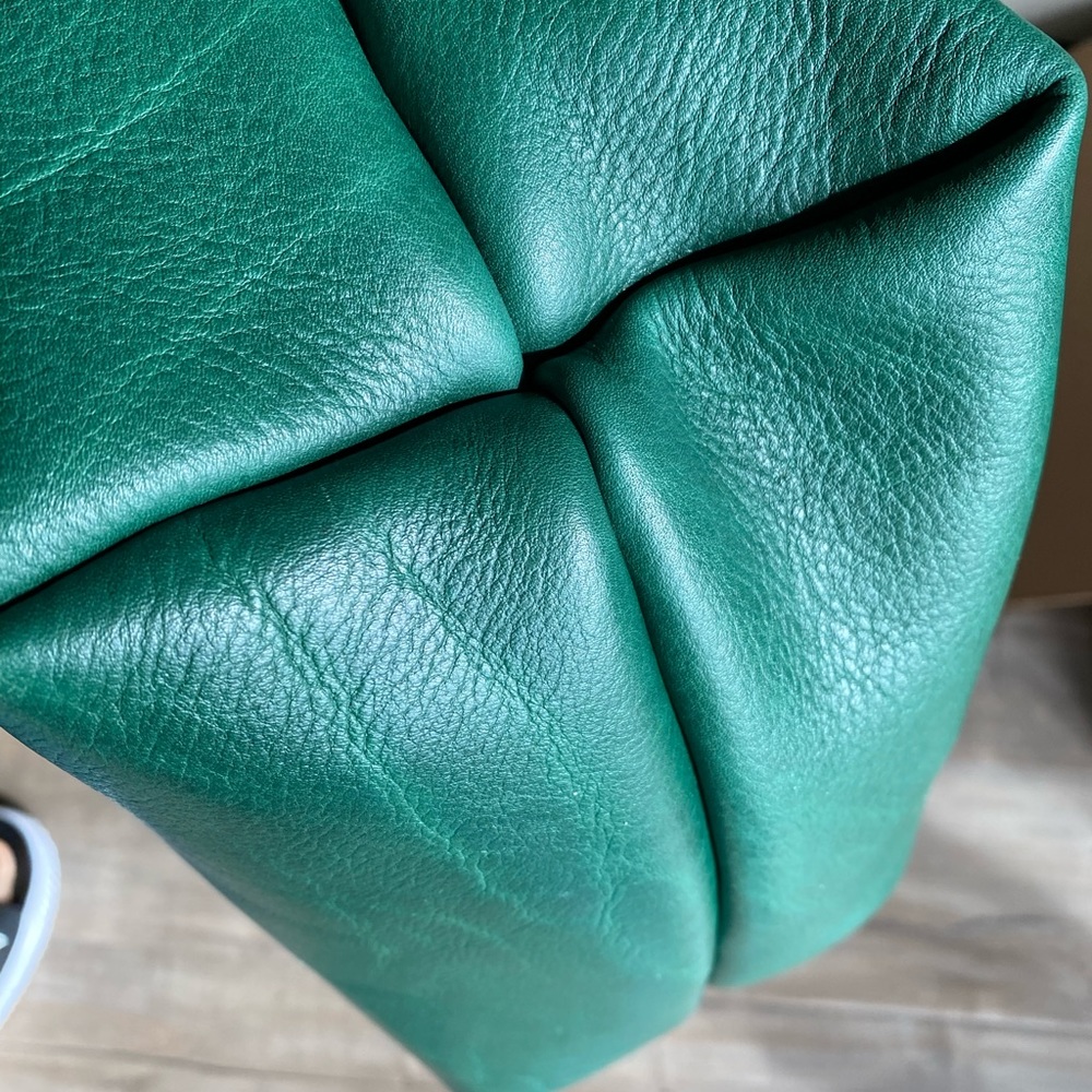 Portland Leather Green Tote Bag